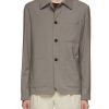 Men BARENA Shirts | Patch Pocket Wool Overshirt