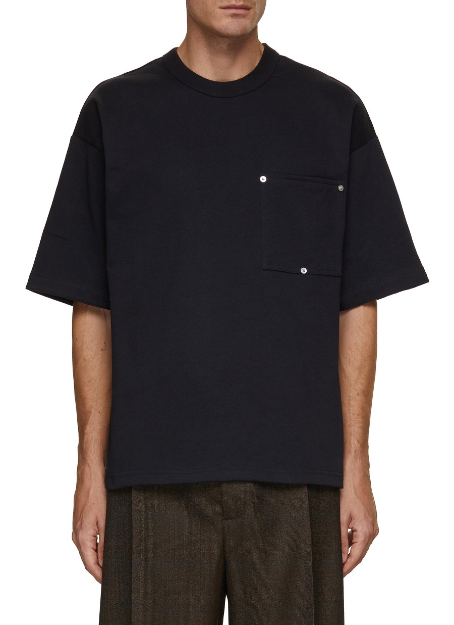 Men BOTTEGA VENETA T-Shirts | Rivet Detail Pocket T-Shirt