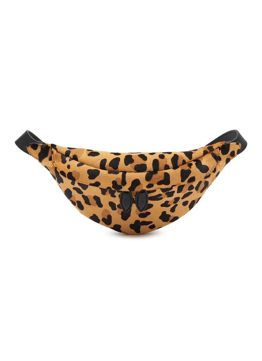 Women ALAÏA Crossbody | Xs Leopard Print Leather Bum Bag