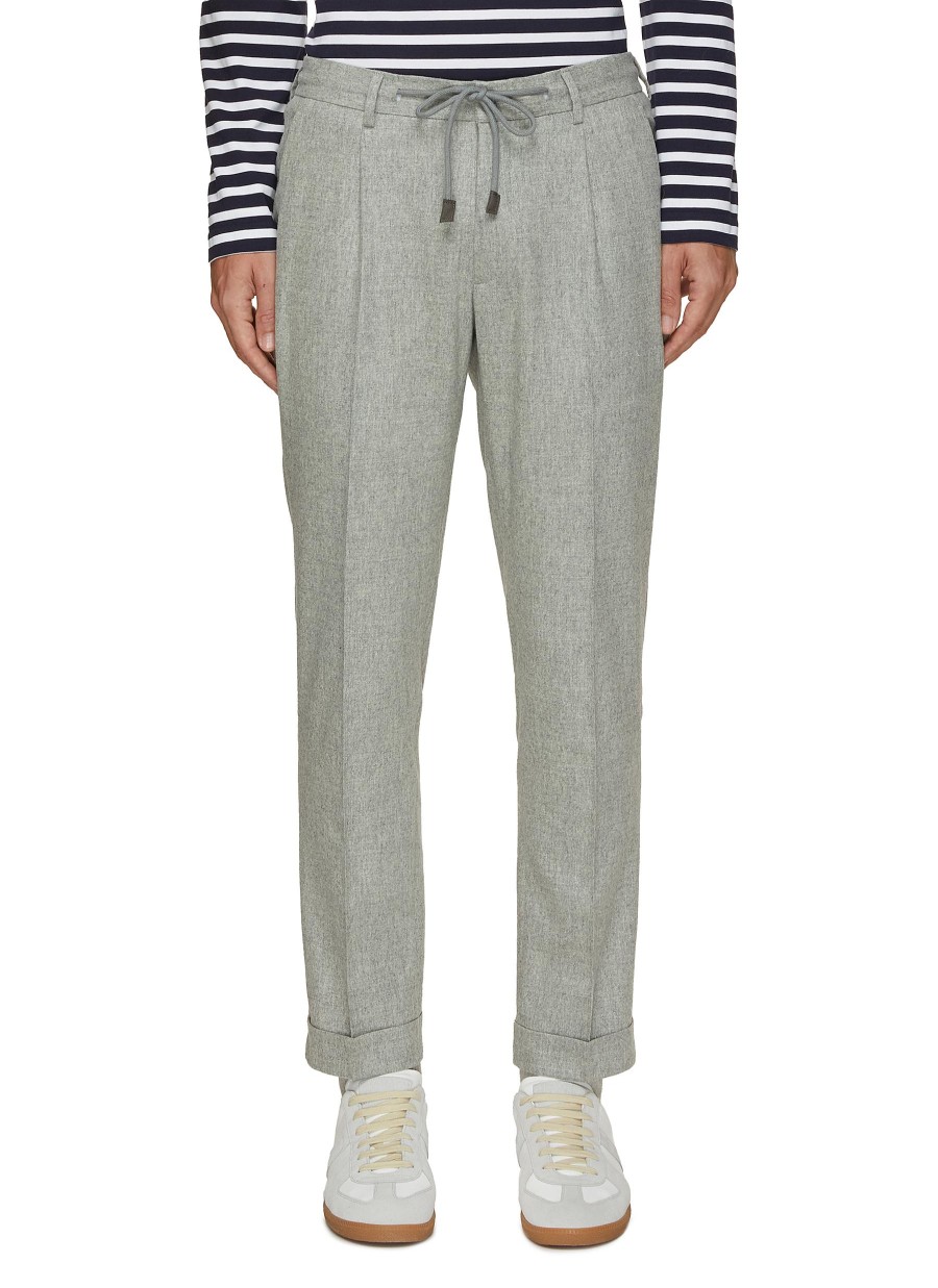 Men EQUIL Pants | Drawstring Wool Cuffed Pants