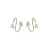 Women JUSTINE CLENQUET Fashion Jewellery | Maxine Palladium Plated Crystal Earrings