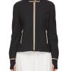 Women BRUNELLO CUCINELLI Jackets | Contrast Trim Technical Wool Ski Jacket