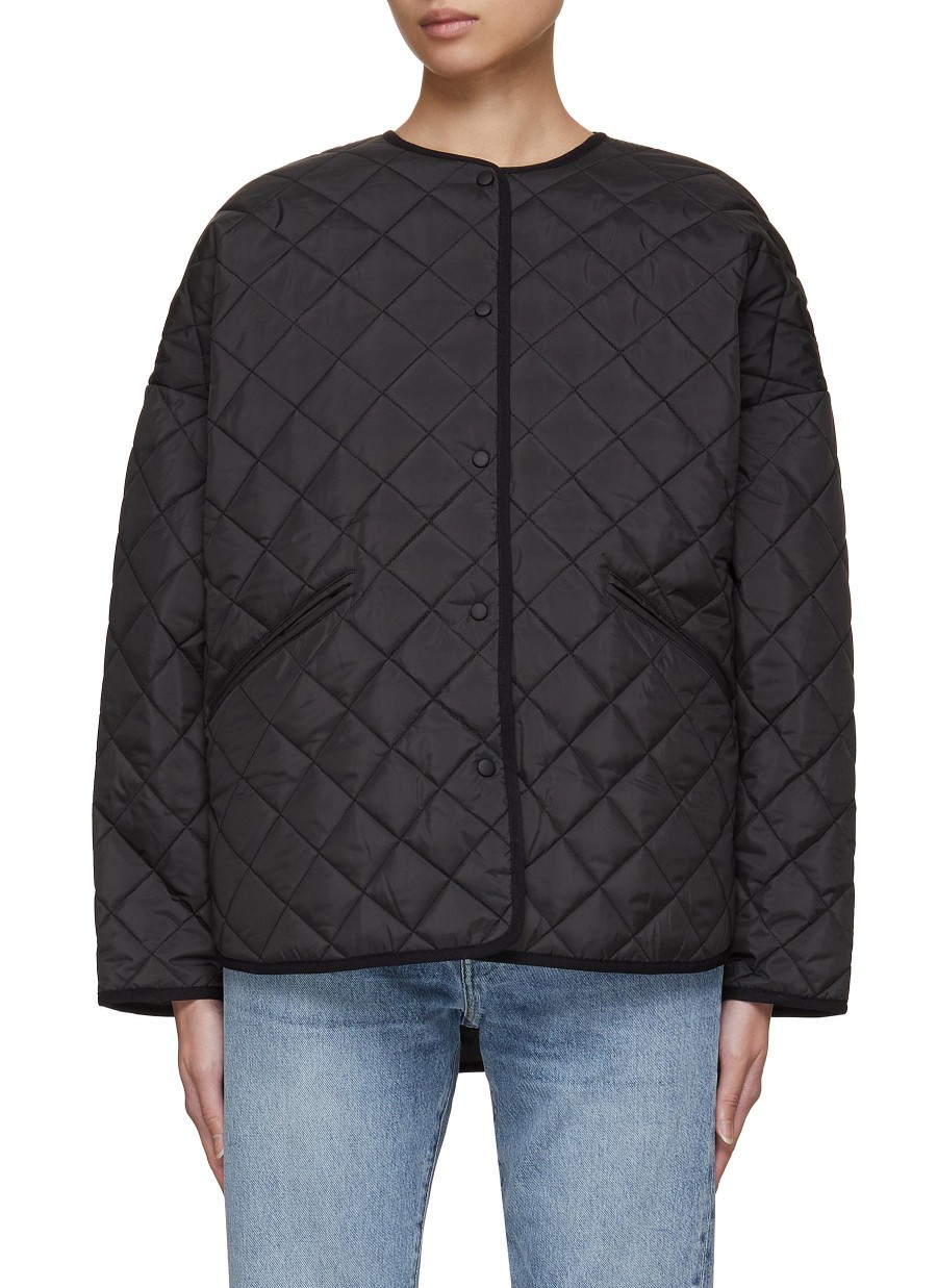 Women TOTEME Jackets | Crewneck Quilted Jacket