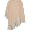 Women VINTAGE SHADES Scarves & Wraps | Reversible Lace Applique Cashmere Poncho