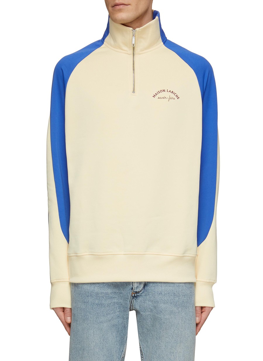 Men MAISON LABICHE Pullovers & Hoodies | Contrast Sleeve Sweatshirt