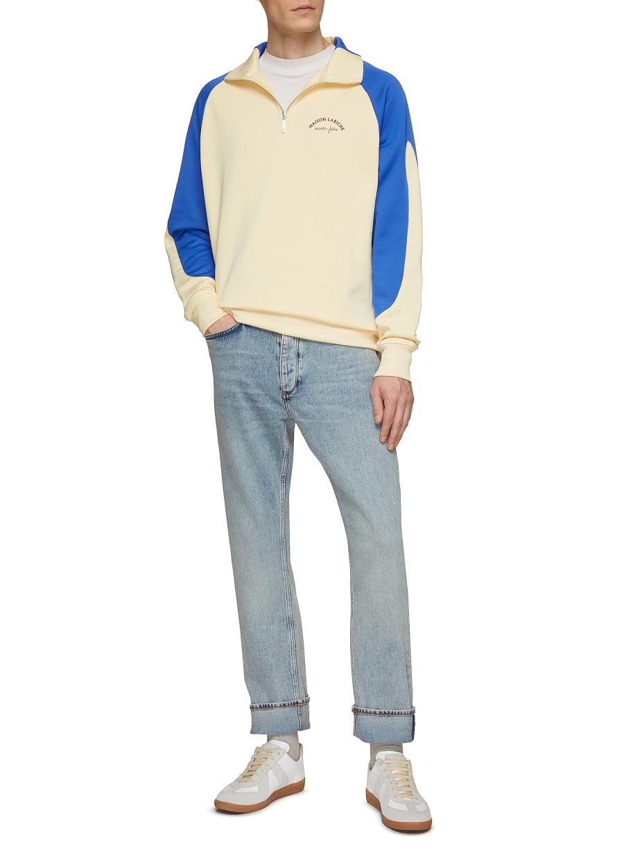 Men MAISON LABICHE Pullovers & Hoodies | Contrast Sleeve Sweatshirt