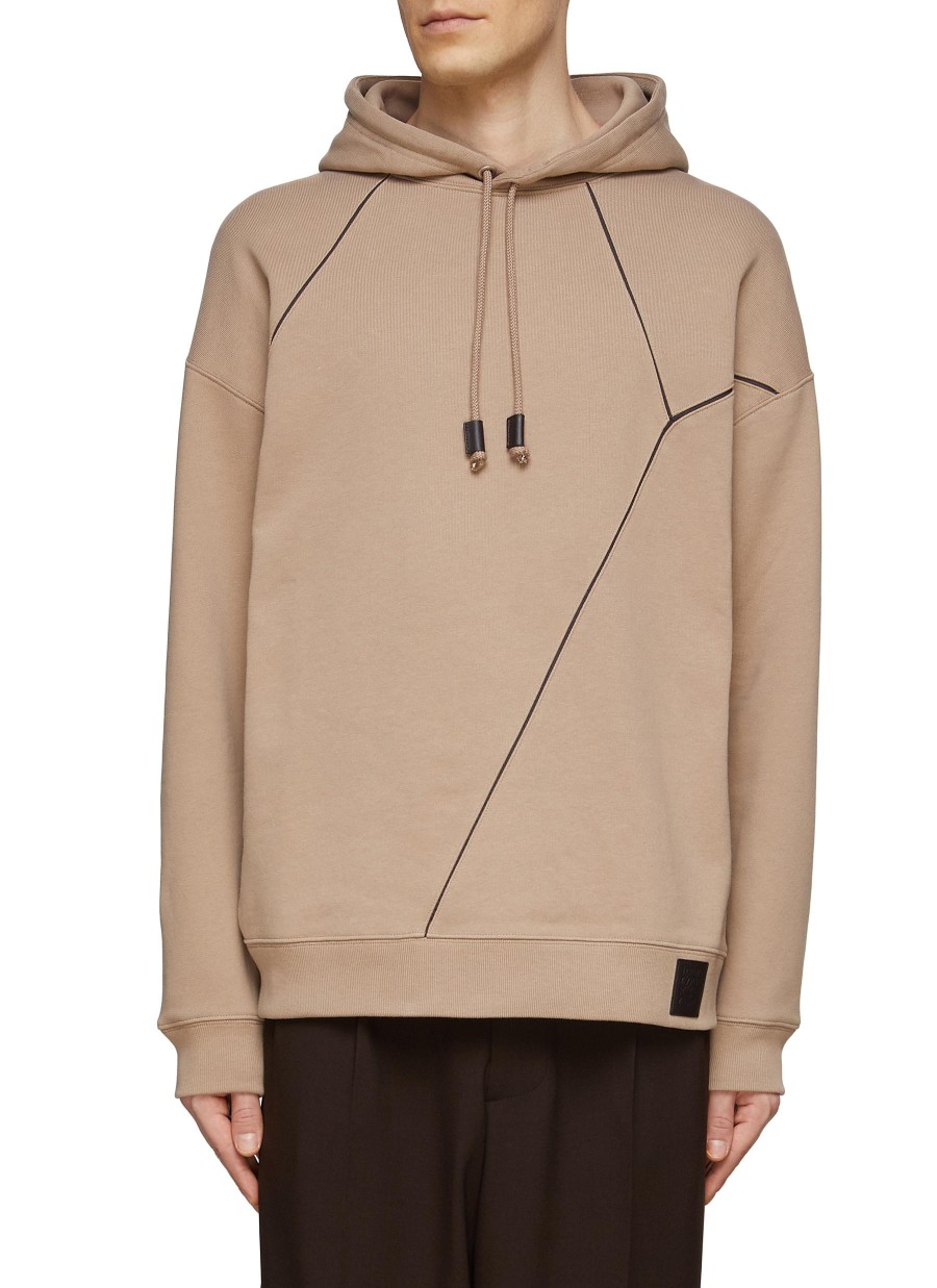 Men LOEWE Pullovers & Hoodies | Puzzle' Cotton Drawstring Hoodie