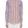 Men PAUL & SHARK Shirts | Striped Cotton Poplin Shirt