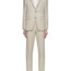 Men CANALI Suits | Kei Single Breasted Linen Silk Suit