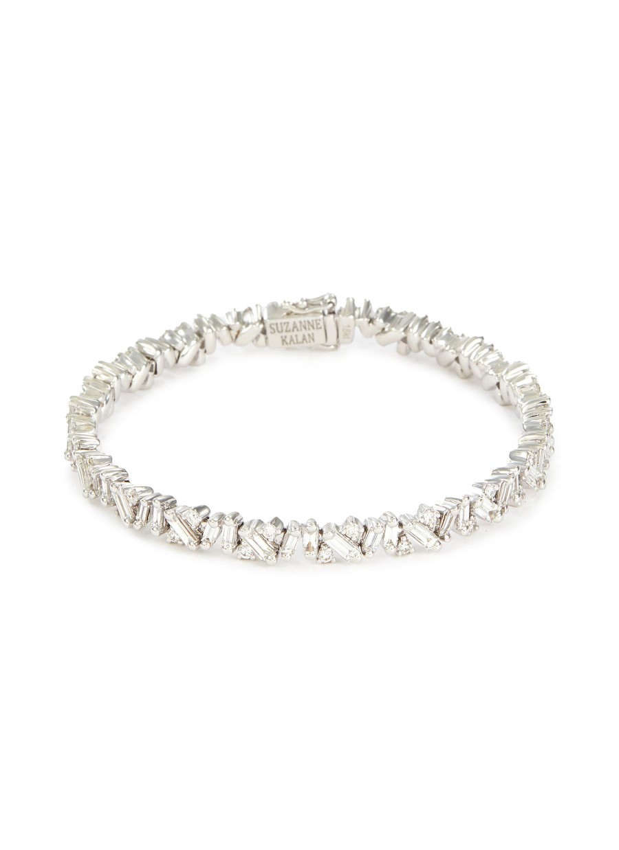 Women SUZANNE KALAN Fine Jewellery | Fireworks 18K White Gold Diamond Tennis Bracelet