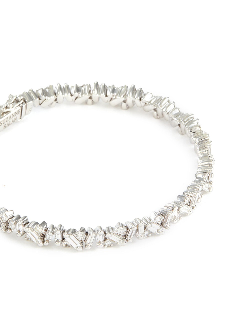 Women SUZANNE KALAN Fine Jewellery | Fireworks 18K White Gold Diamond Tennis Bracelet