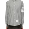 Men THOM BROWNE Shirts | 4 Bar Chambray Shirt