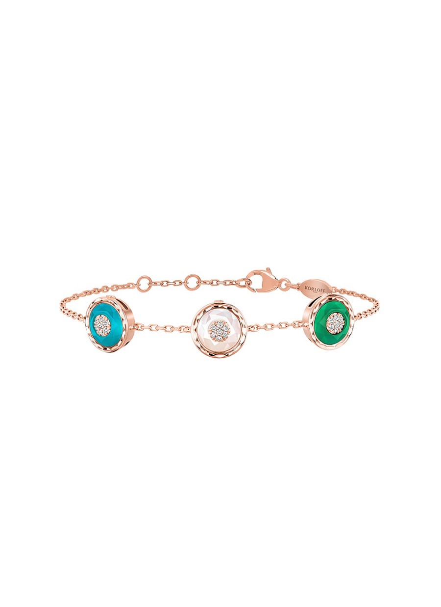 Women KORLOFF Fine Jewellery | Saint-Petersbourg Rose Gold Diamond Bracelet