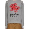 Men KENZO Pullovers & Hoodies | Embroidered Crewneck Sweatshirt