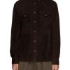 Men BRUNELLO CUCINELLI Jackets | Nappa Leather Suede Western Shirt