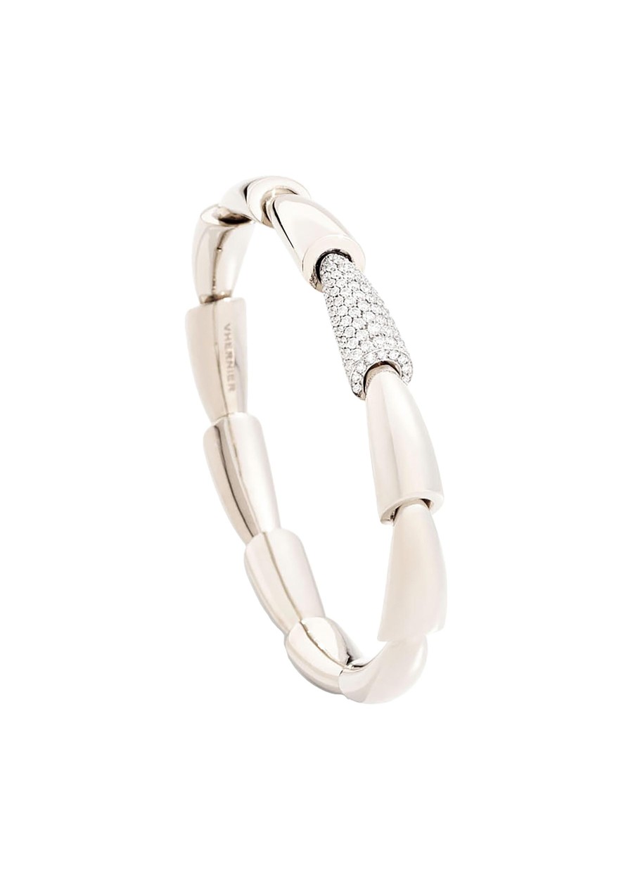 Women VHERNIER Fine Jewellery | Calla 18K White Gold Diamond Midi Bracelet — 15Cm