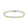 Women LC COLLECTION JEWELLERY Fine Jewellery | 18K Gold Diamond Mixed Cut Yellow Diamond Tennis Bracelet