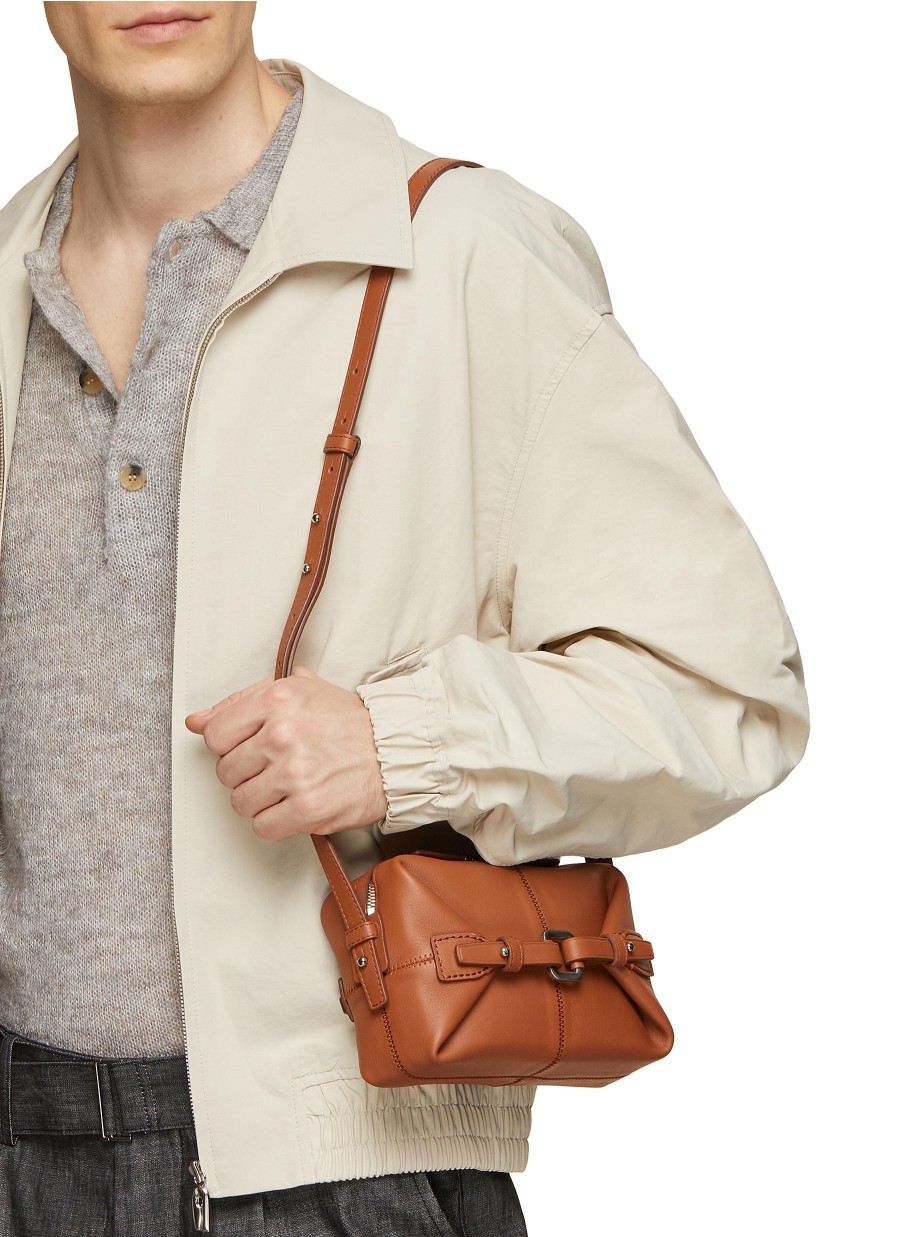 Men BONASTRE Crossbody | Small Airbag Leather Crossbody Bag