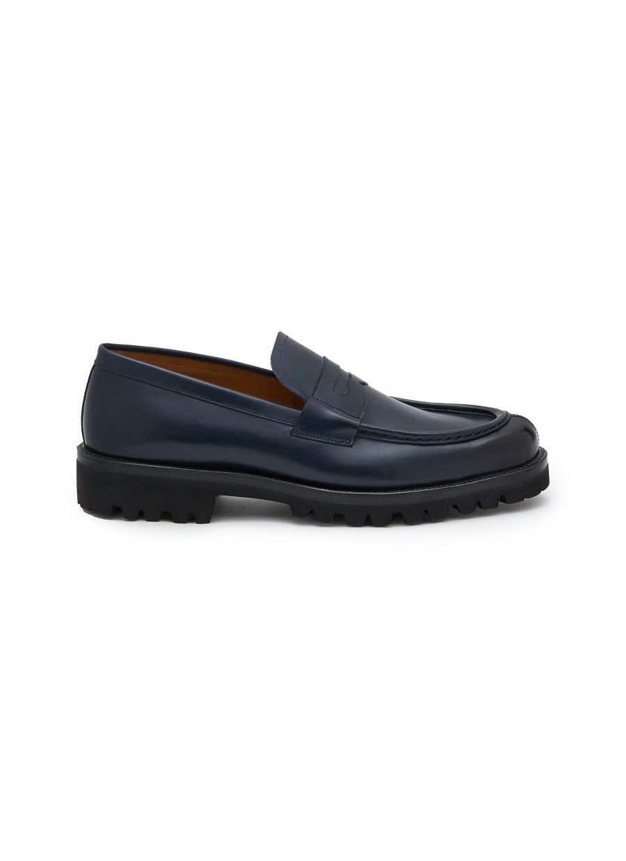 Men TESTONI Flats | Courmayeur Leather Loafers