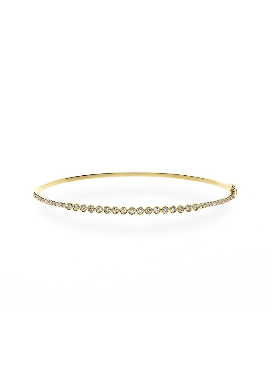 Women LC COLLECTION JEWELLERY Fine Jewellery | 18K Gold Diamond Bangle