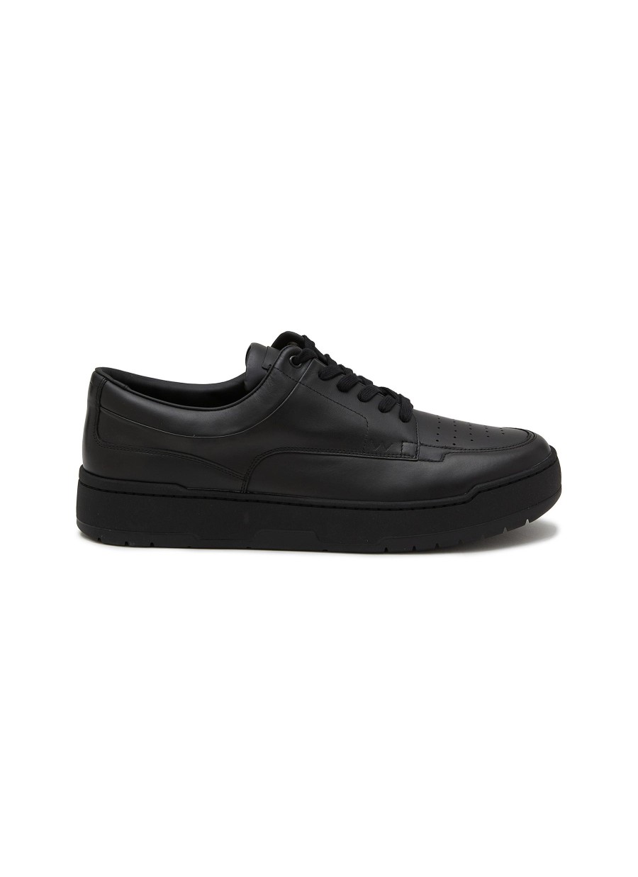 Men J.M. WESTON Flats | On Top Lace Up Sneakers