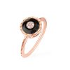 Women KORLOFF Fine Jewellery | Saint-Petersbourg Rose Gold Diamond Black Onyx Ring — Size 52