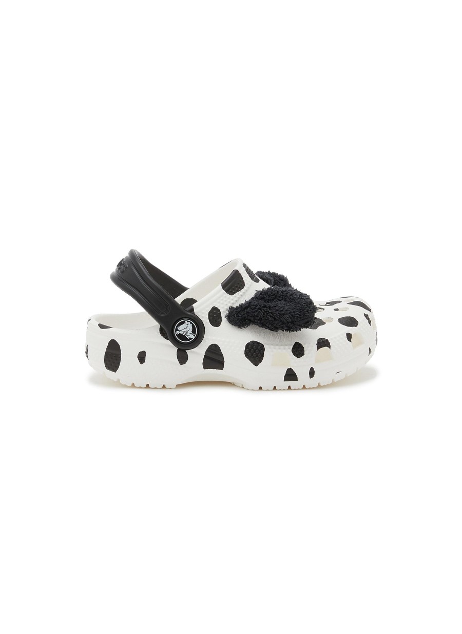 Women CROCS KIDS Shoes | Classic Clog Toddlers Dalmatian Print Sandals