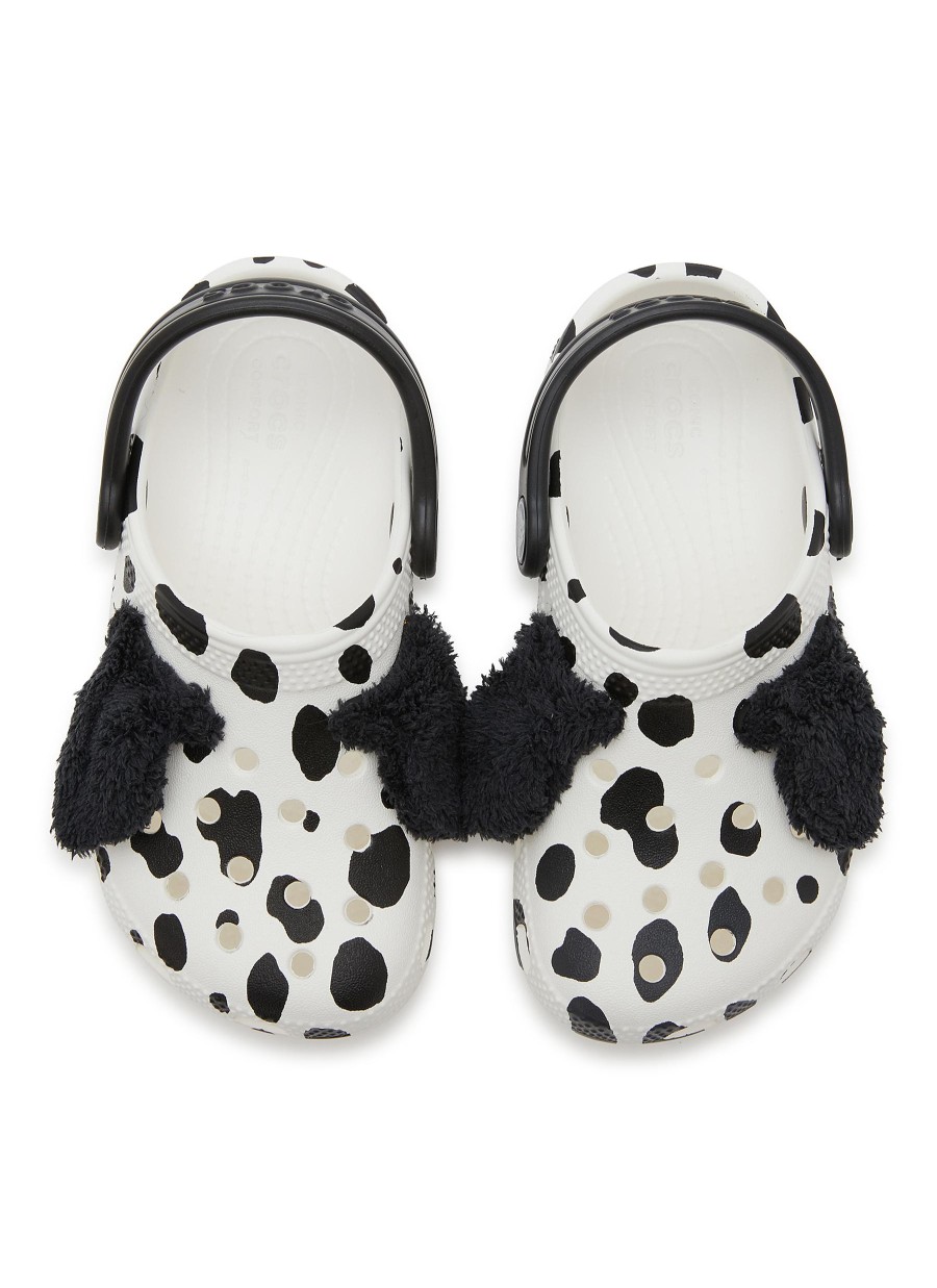 Women CROCS KIDS Shoes | Classic Clog Toddlers Dalmatian Print Sandals