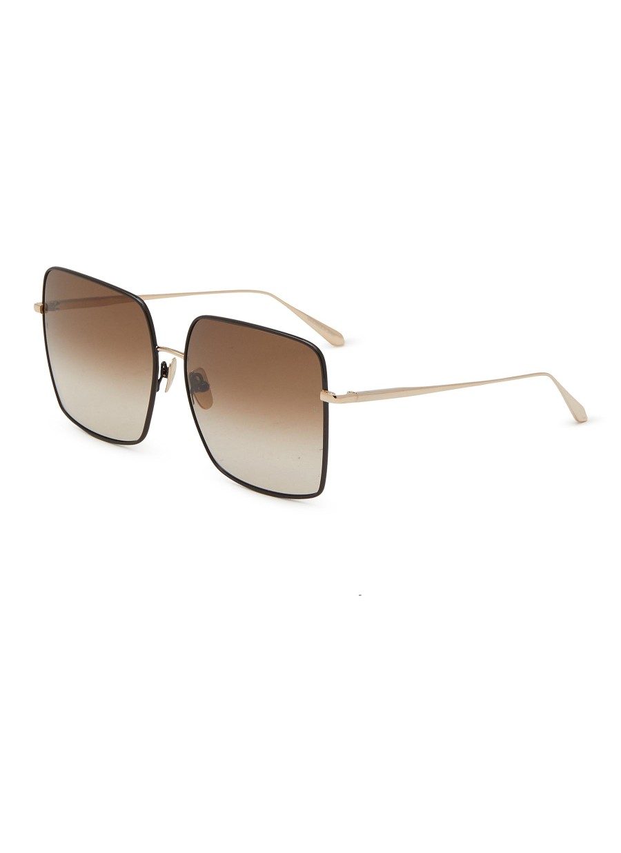 Women LINDA FARROW Eyewear | Hina Acetate Sqaure Sunglasses