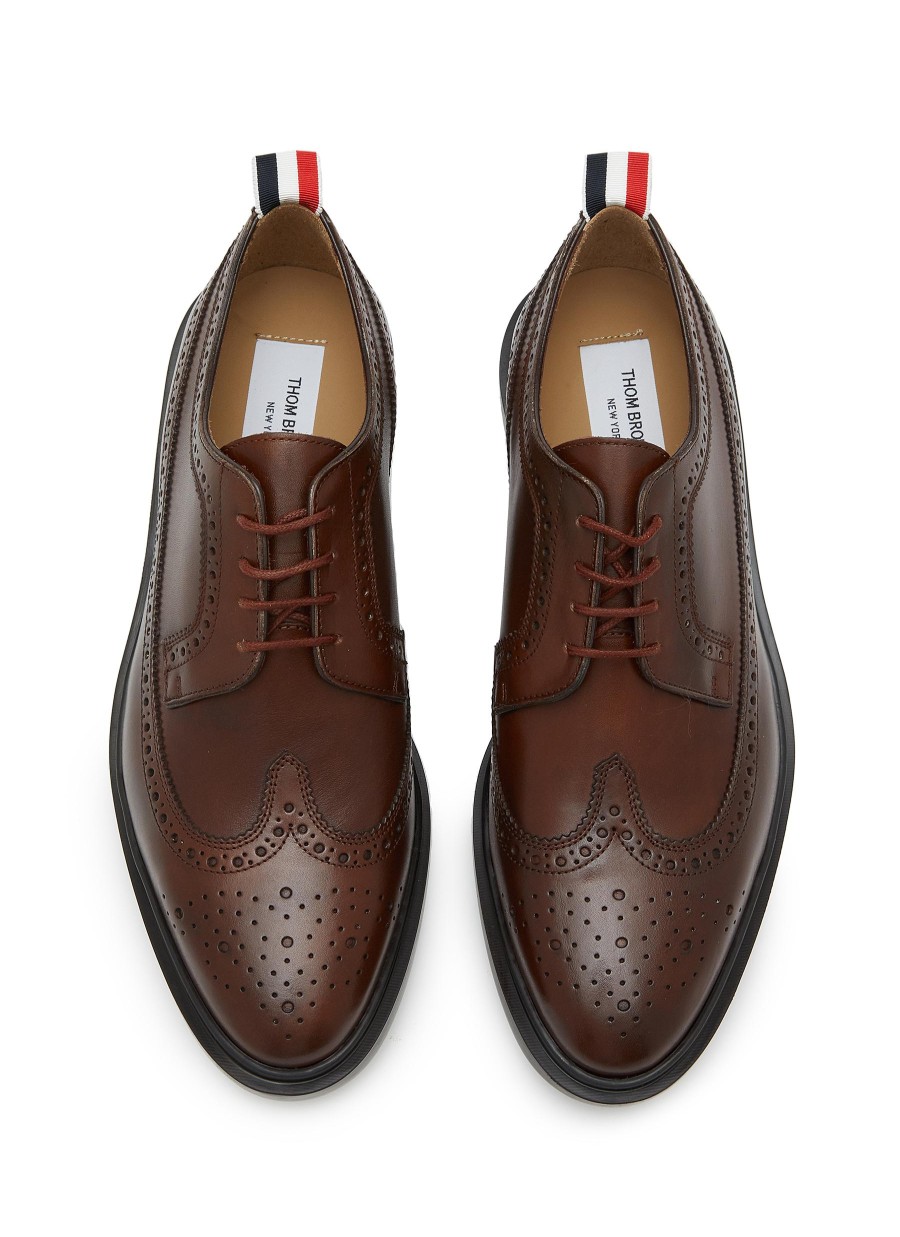 Men THOM BROWNE Formal Shoes | Pebble Grain Leather Brogue Derbies