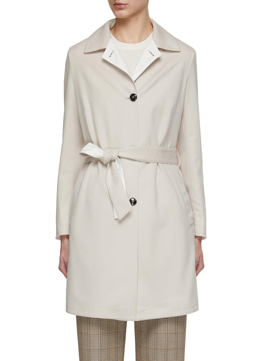 Women KITON Coats | Reversible Belted Trench Coat