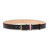 Men THOM BROWNE Belts | Tricolour Loop Pebble Grain Leather Belt