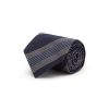 Men ISAIA Ties | Herringbone Stripe Motif Silk Tie