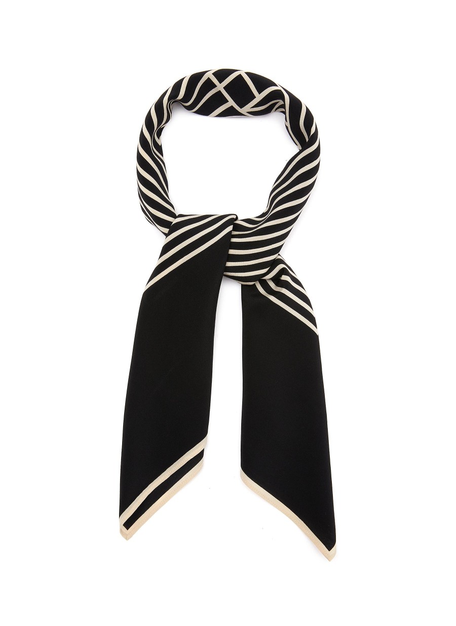 Women TOTEME Scarves & Wraps | Centred Monogram Silk Scarf