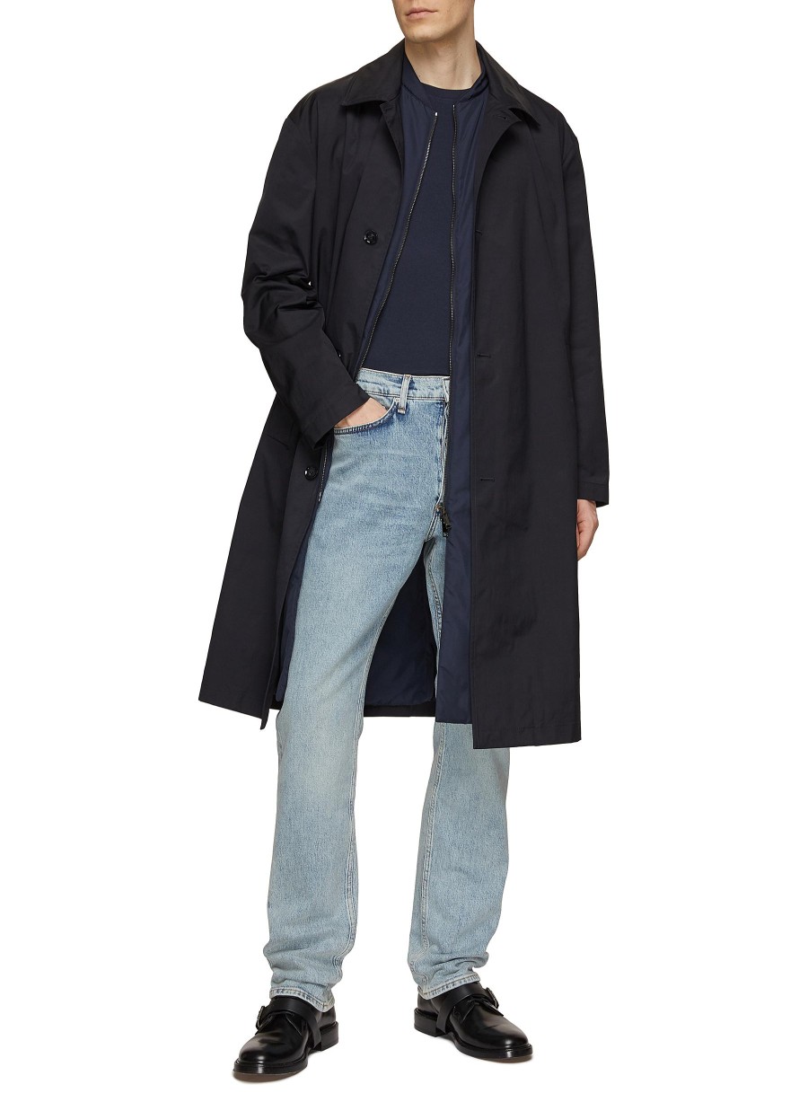 Men VALENTINO Coats | Double Layered Notch Lapel Coat