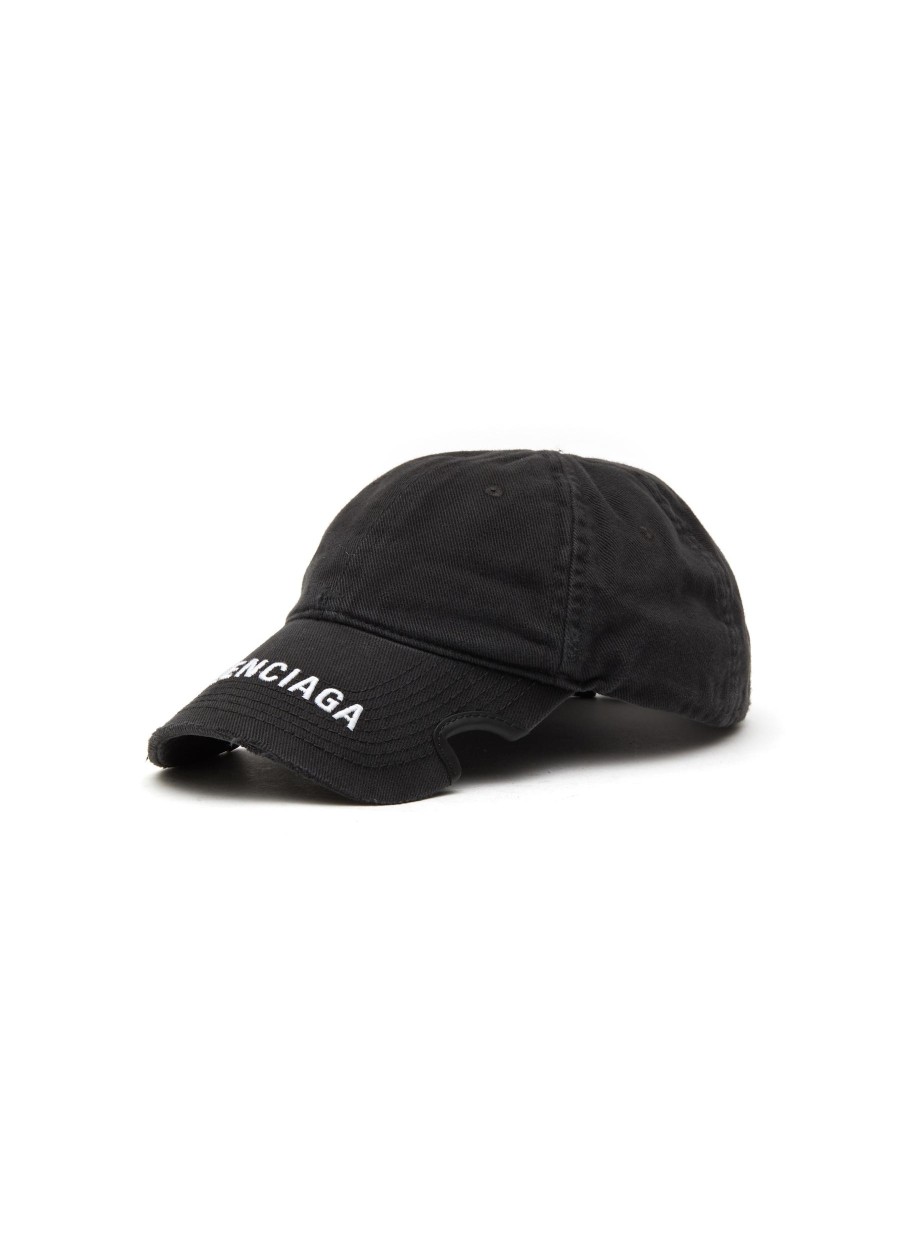 Men BALENCIAGA Hats & Gloves | Notch Logo Visor Cap