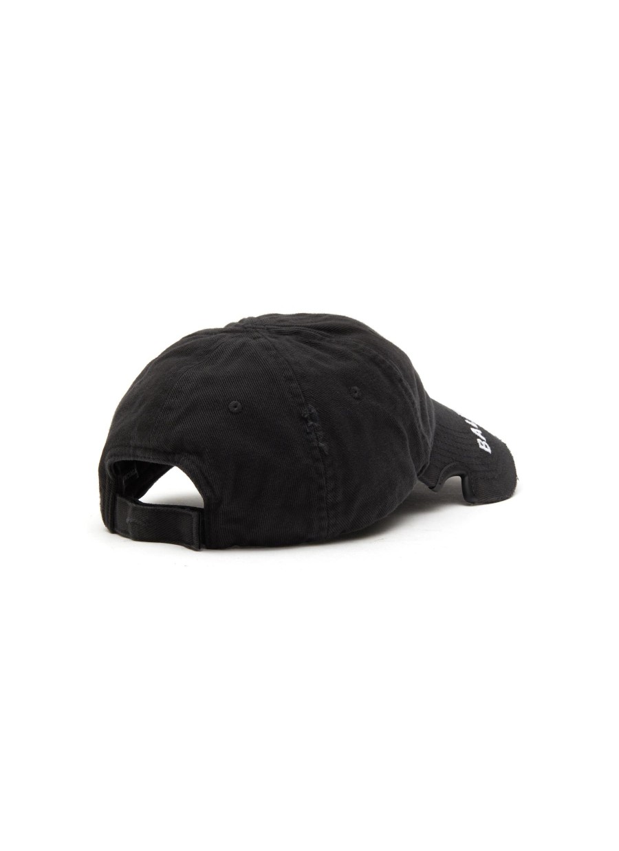 Men BALENCIAGA Hats & Gloves | Notch Logo Visor Cap