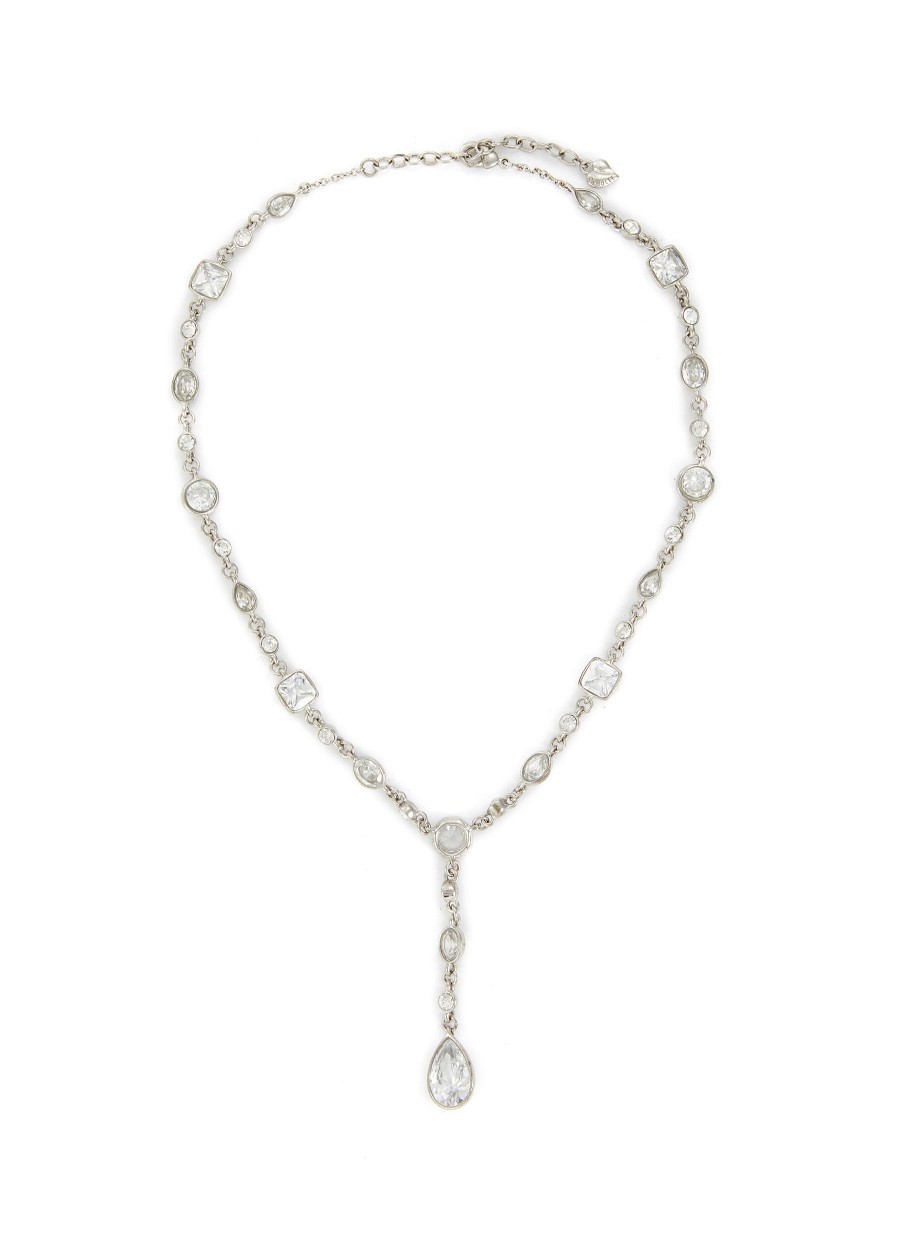 Women LANE CRAWFORD VINTAGE ACCESSORIES Vintage Accessories | Carolee Silver Tone Crystal Necklace