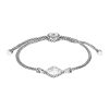 Women JOHN HARDY Fine Jewellery | Classic Chain Sterling Silver Hammered Charm Bracelet — Size M-L