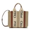 Women CHLOÉ Tote Bags | Small 'Woody' Eco Linen Canvas Tote Bag