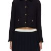 Women MIU MIU Jackets | Cropped Tweed Jacket