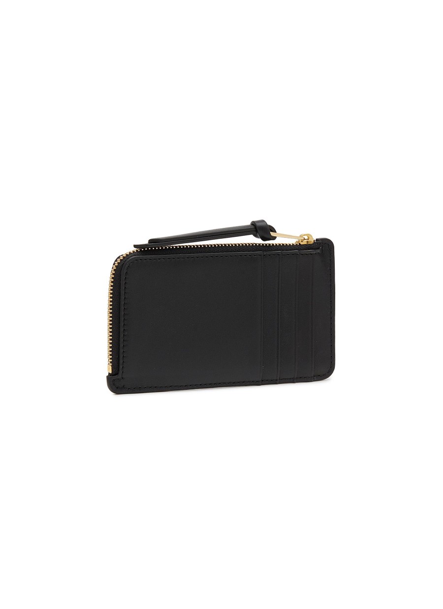 Women LOEWE Small Leather Goods | Foiled Logo Leather Coin Cardholder