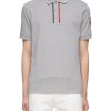 Men MONCLER Polos | Bicoloured Embroidery Detail Polo Shirt