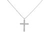 Women LC COLLECTION JEWELLERY Fine Jewellery | 18K White Gold Diamond Cross Pendant Necklace