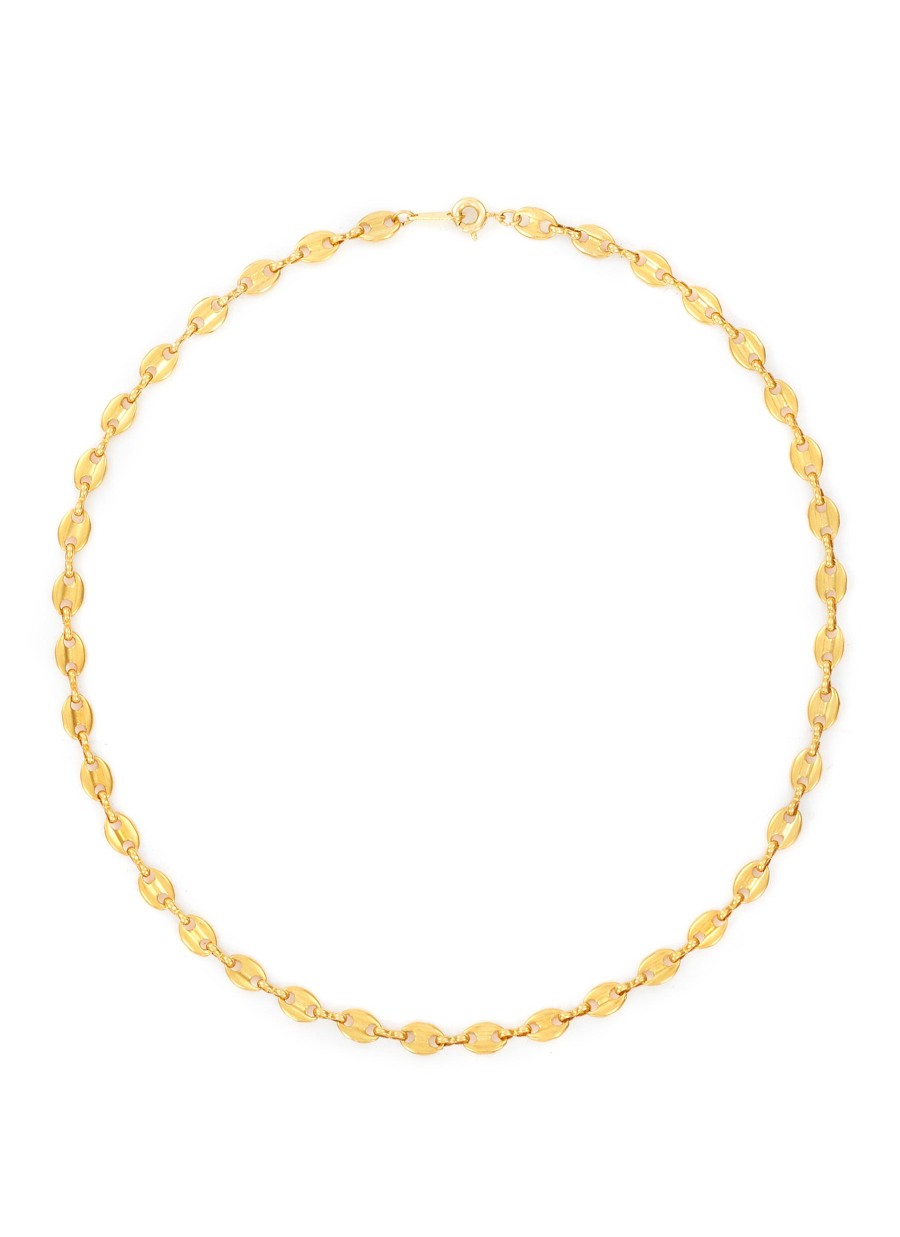 Women LANE CRAWFORD VINTAGE ACCESSORIES Vintage Accessories | 14K Gold Plated Double Round Chain Necklace