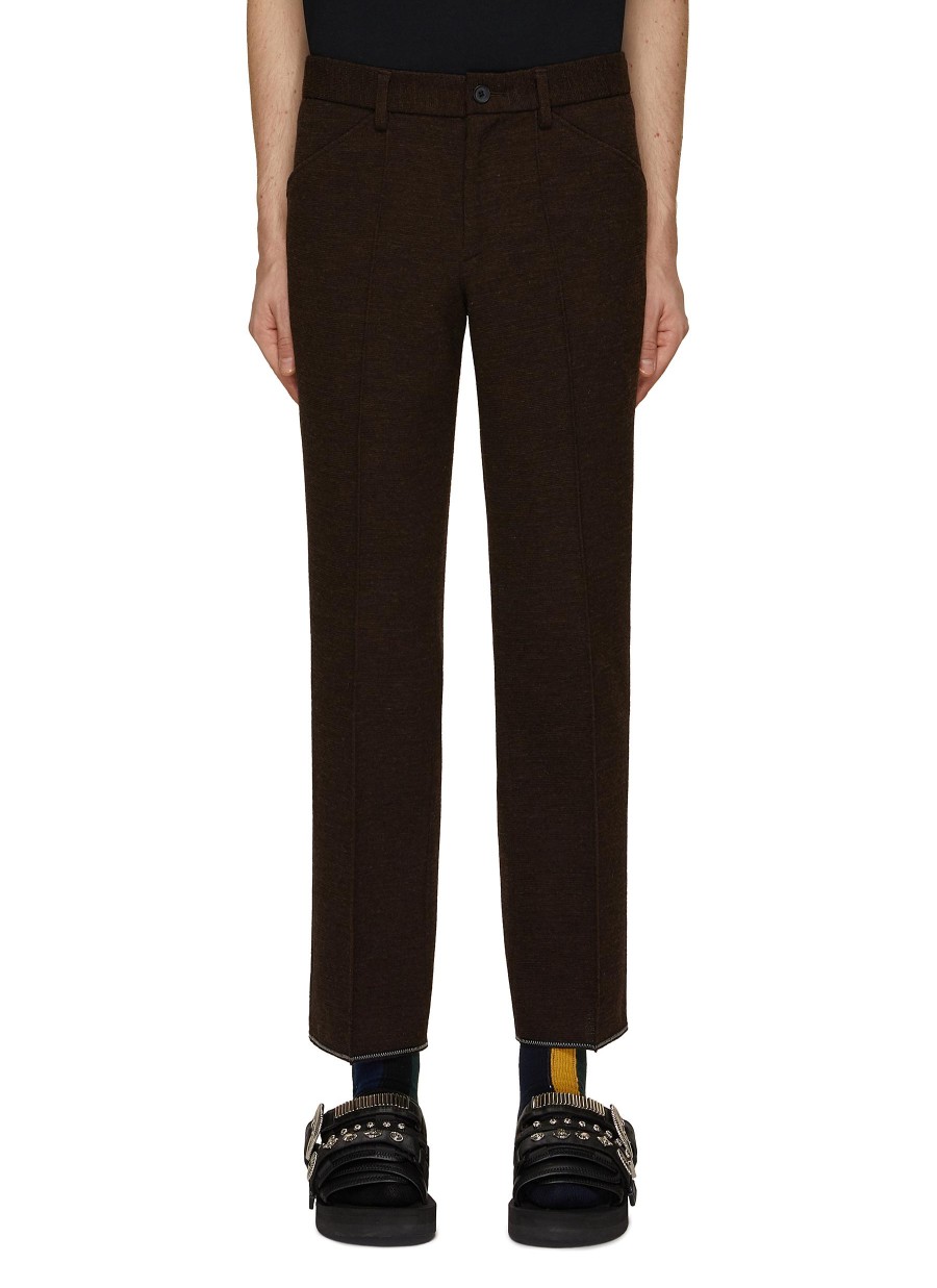 Men KOLOR Pants | Cropped Skinny Fit Wool Pants