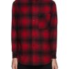 Men SAINT LAURENT Shirts | Oversize Checked Wool Shirt