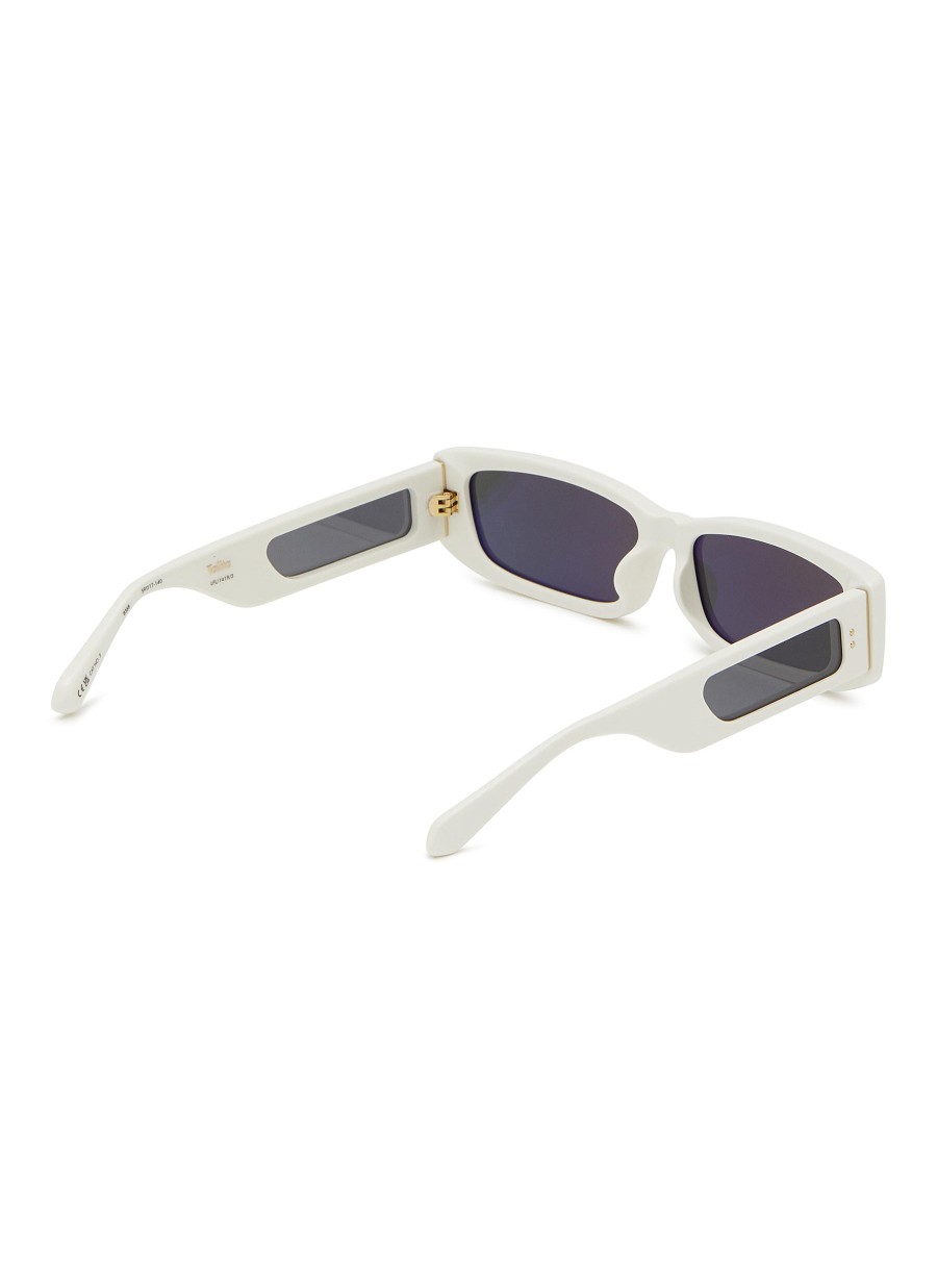 Women LINDA FARROW Eyewear | Talia Acetate Rectangular Sunglasses