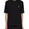 Men PRADA T-Shirts | Triangle Logo Crewneck T-Shirt