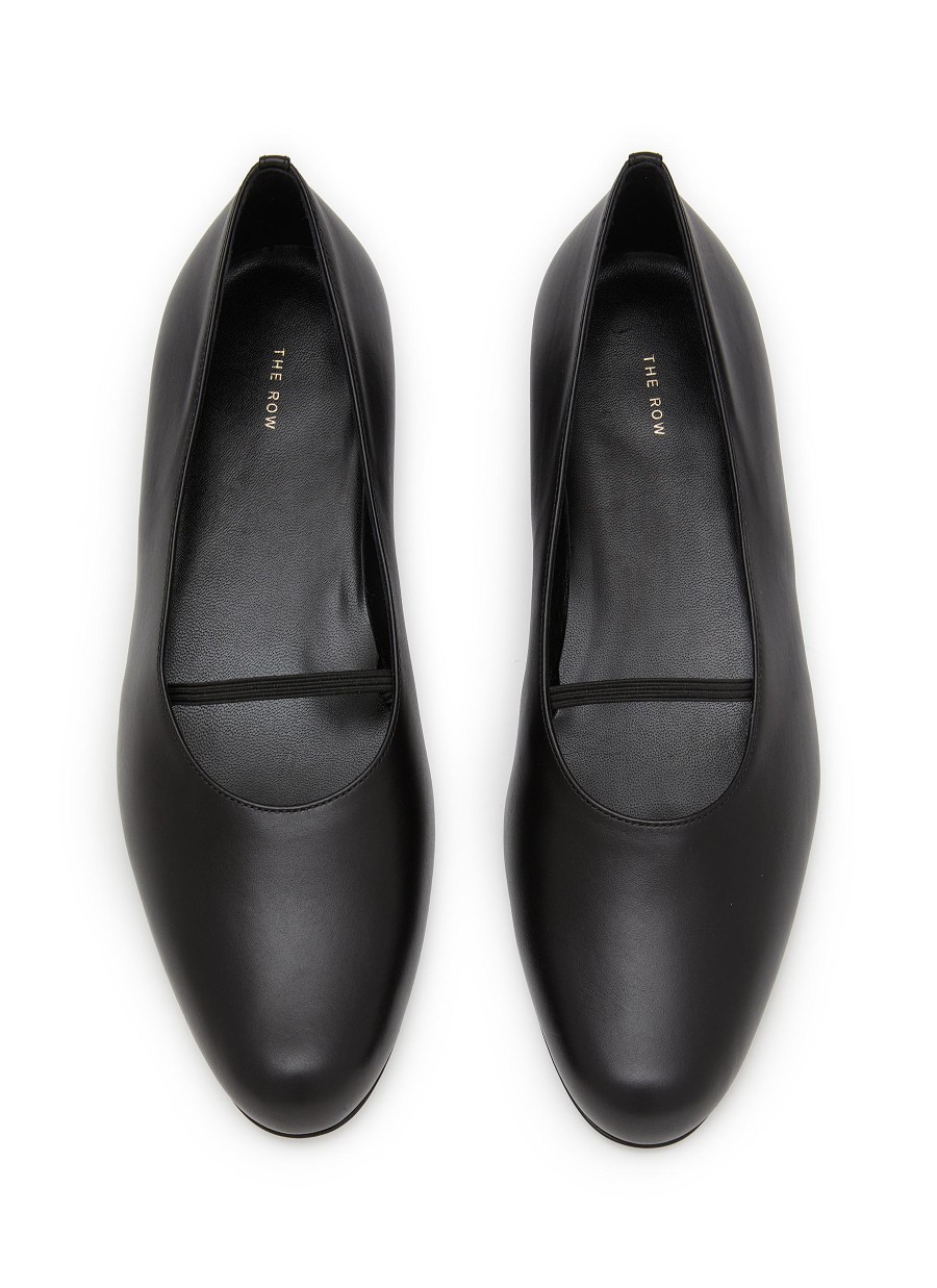 Women THE ROW Flats | Marion Leather Ballerina Flats